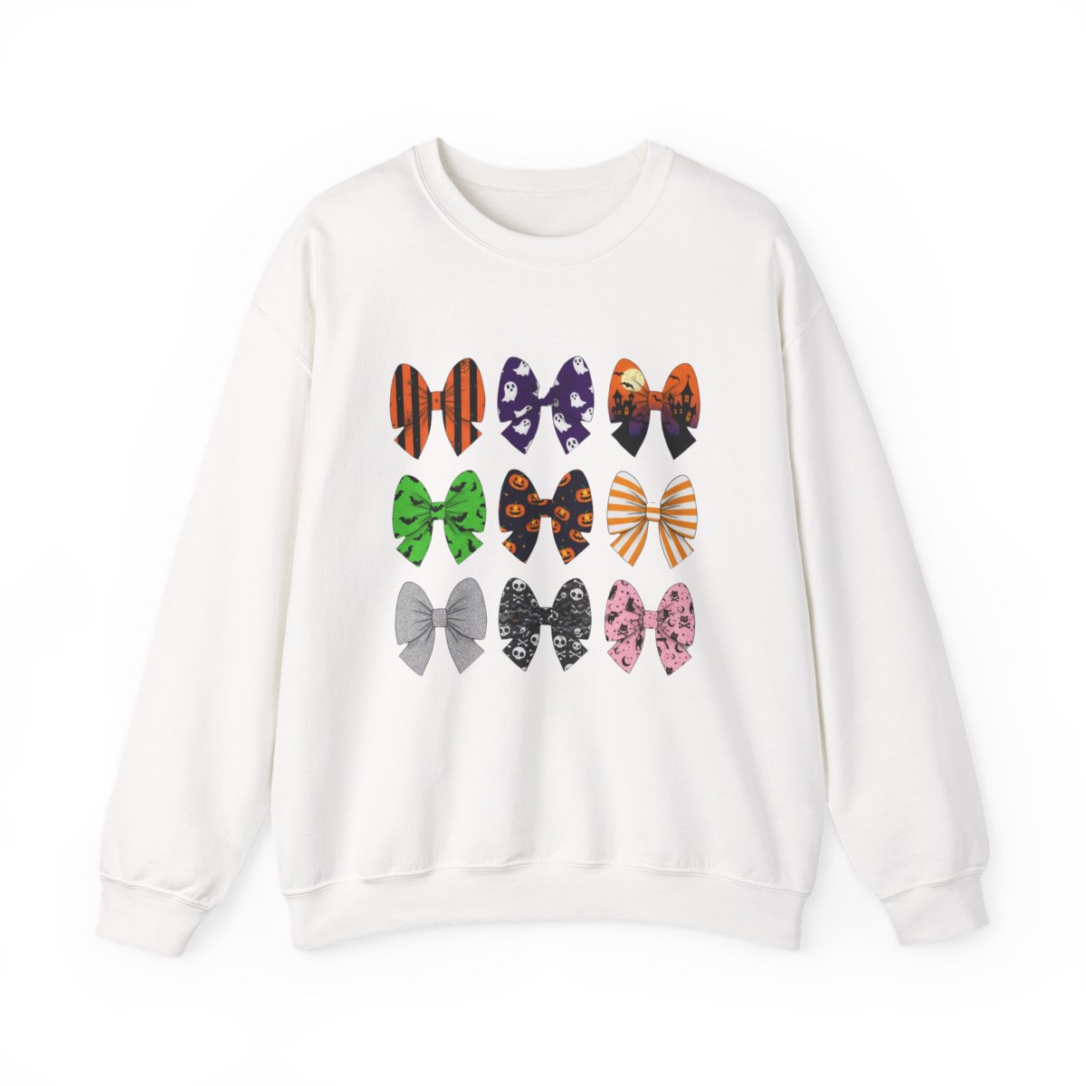 Halloween Bow Pattern Sweatshirt - funny sweatshirt by Cheeky Business
