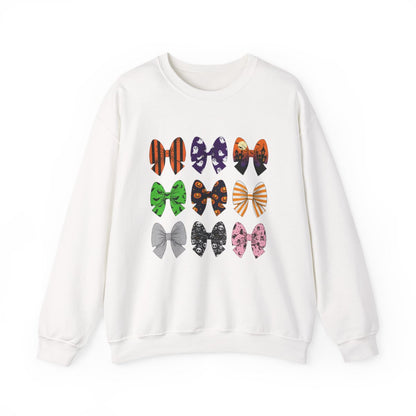 Halloween Bow Pattern Sweatshirt - funny sweatshirt by Cheeky Business