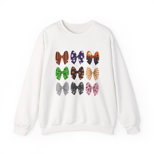 Halloween Bow Pattern Sweatshirt - funny sweatshirt by Cheeky Business