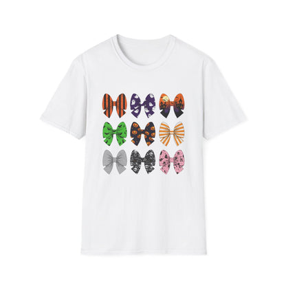 Halloween Bow Pattern T-Shirt - funny t-shirt by Cheeky Business