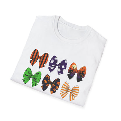 Halloween Bow Pattern T-Shirt - funny t-shirt by Cheeky Business