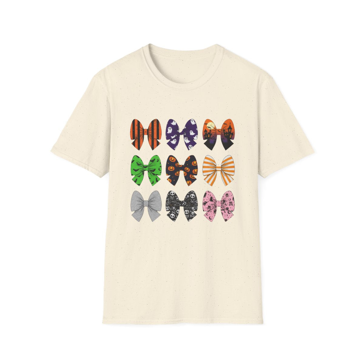 Halloween Bow Pattern T-Shirt - funny t-shirt by Cheeky Business