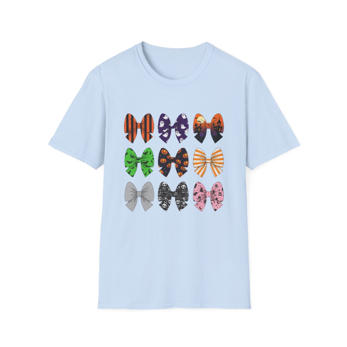 Halloween Bow Pattern T-Shirt - funny t-shirt by Cheeky Business