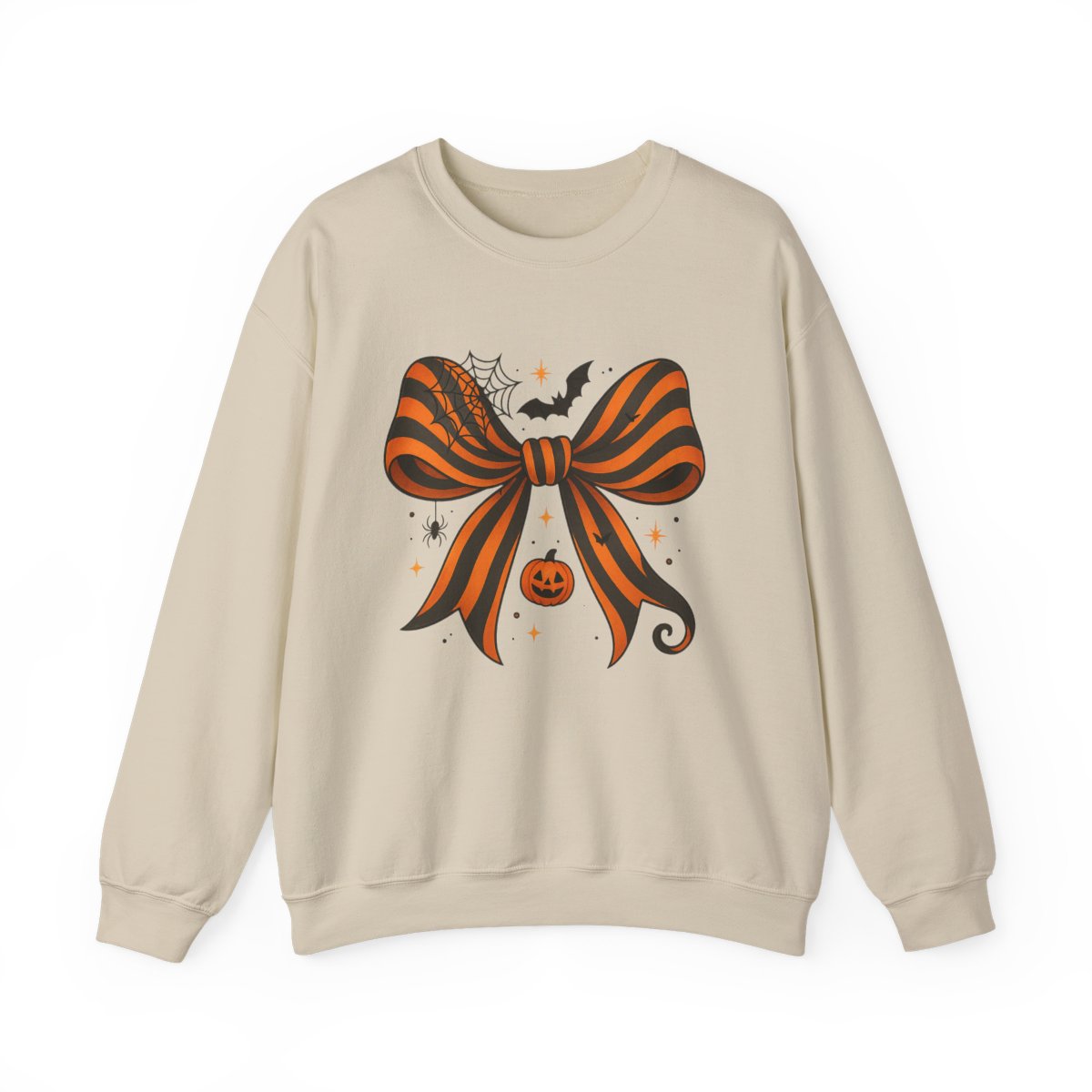 Halloween Bow Pumpkin Sweatshirt - funny sweatshirt by Cheeky Business
