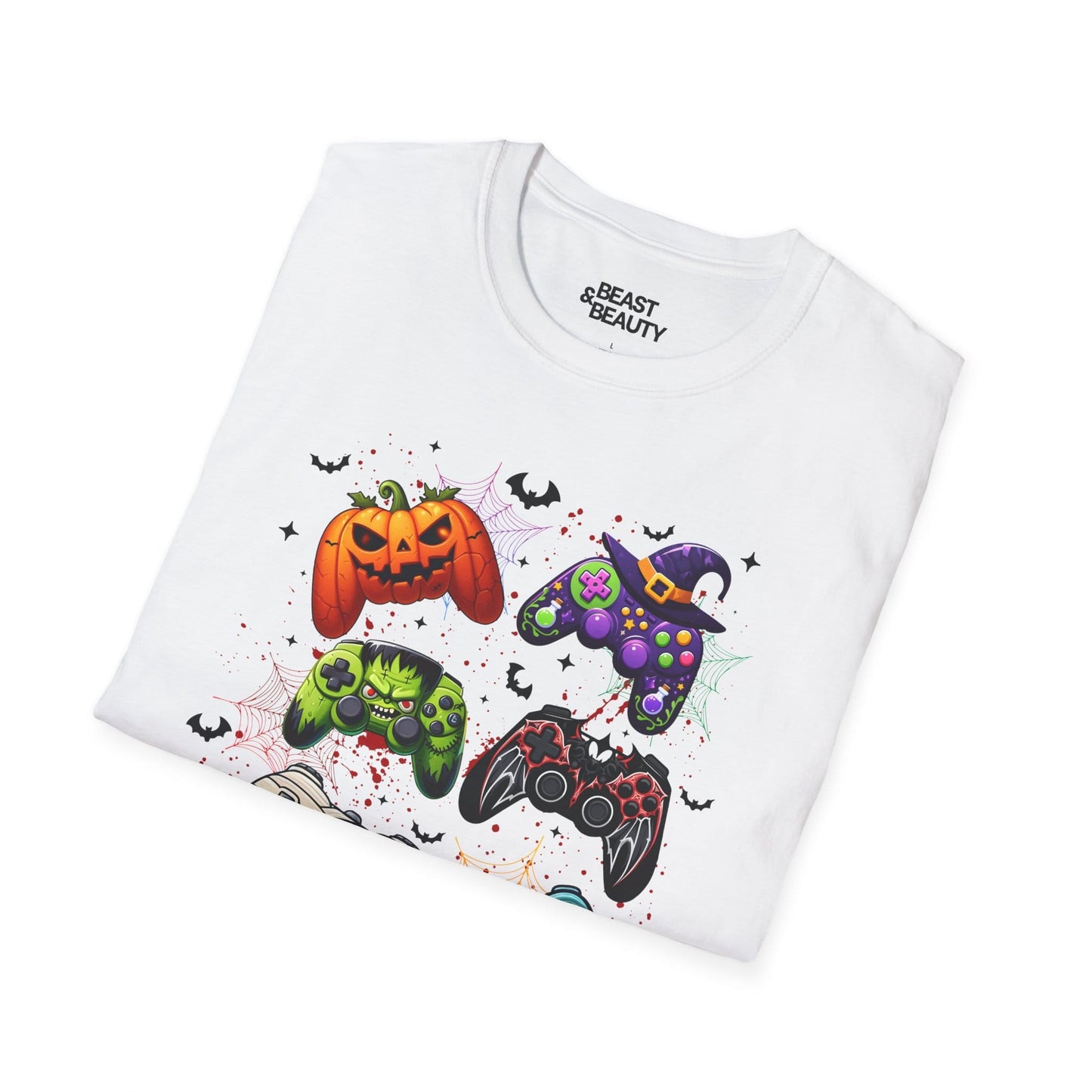 halloween gamer controller t-shirt t-shirt fifth colour product image