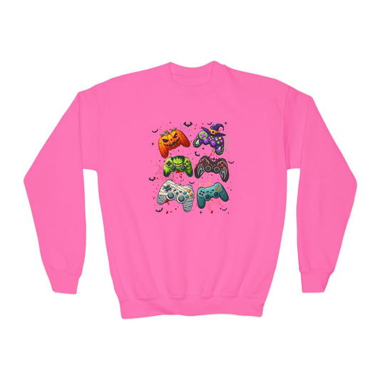Halloween Gamer Kids Sweatshirt - funny t-shirt by Cheeky Business