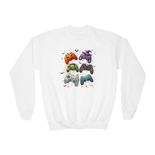 Halloween Gamer Kids Sweatshirt - funny t-shirt by Cheeky Business