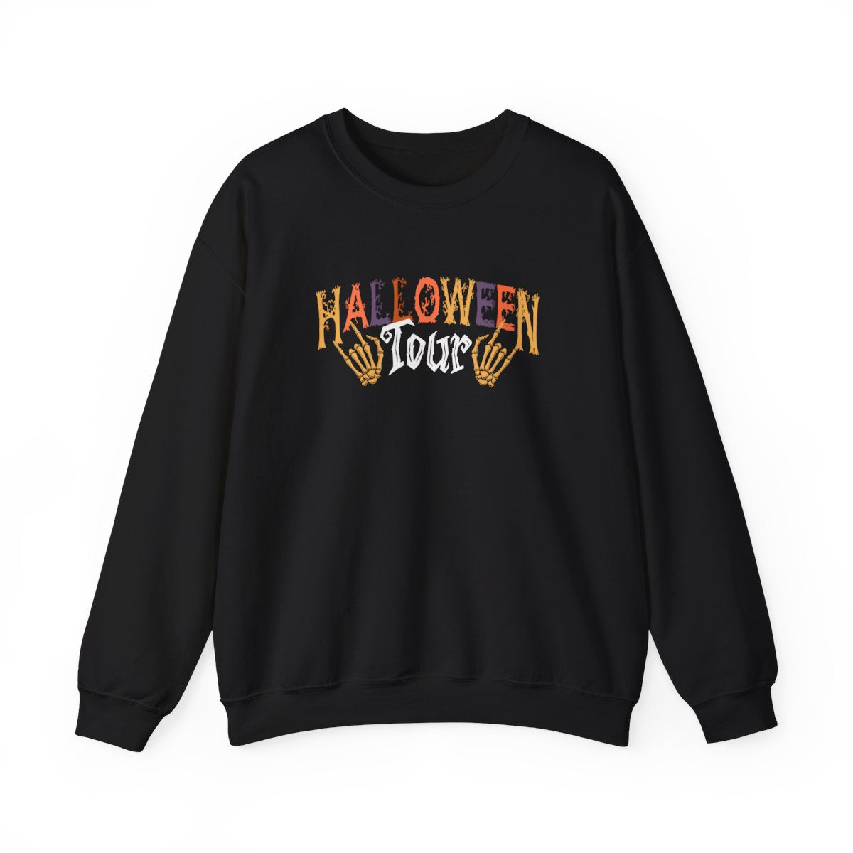 Halloween Tour Skeleton Hands Sweatshirt - funny sweatshirt by Cheeky Business