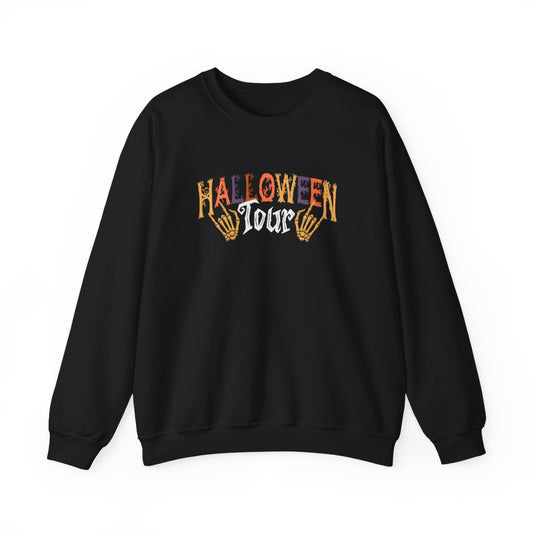 Halloween Tour Skeleton Hands Sweatshirt - funny sweatshirt by Cheeky Business