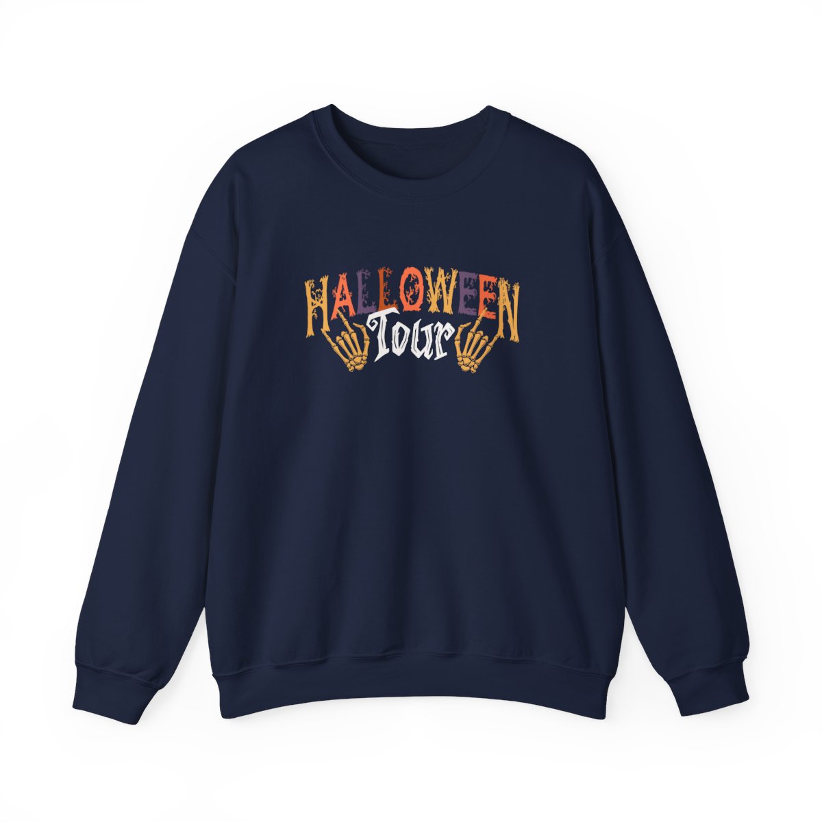 Halloween Tour Skeleton Hands Sweatshirt - funny sweatshirt by Cheeky Business