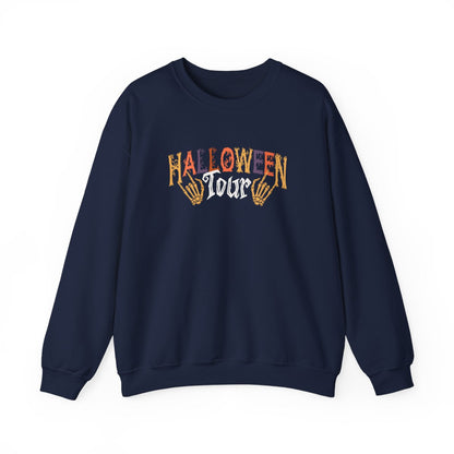 Halloween Tour Skeleton Hands Sweatshirt - funny sweatshirt by Cheeky Business