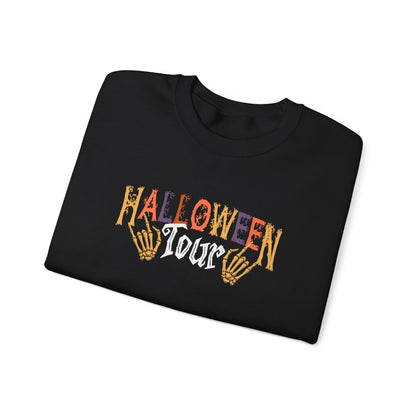 Halloween Tour Skeleton Hands Sweatshirt - funny sweatshirt by Cheeky Business