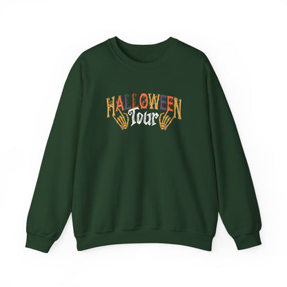 Halloween Tour Skeleton Hands Sweatshirt - funny sweatshirt by Cheeky Business