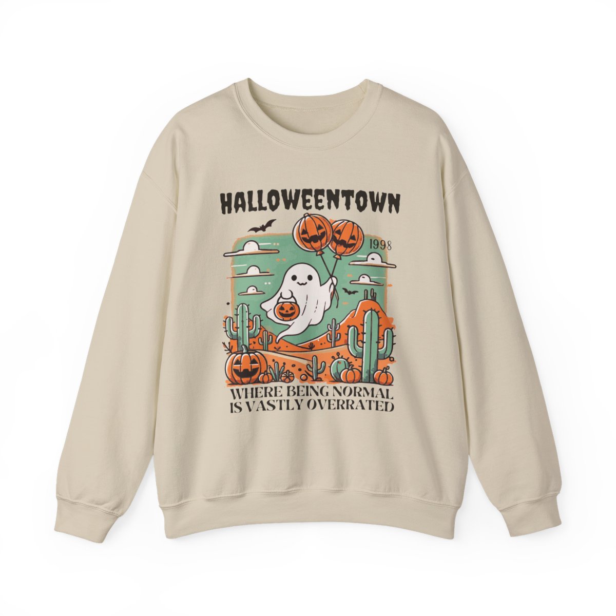 Spooky Town Ghost Halloween Sweatshirt - funny sweatshirt by Cheeky Business