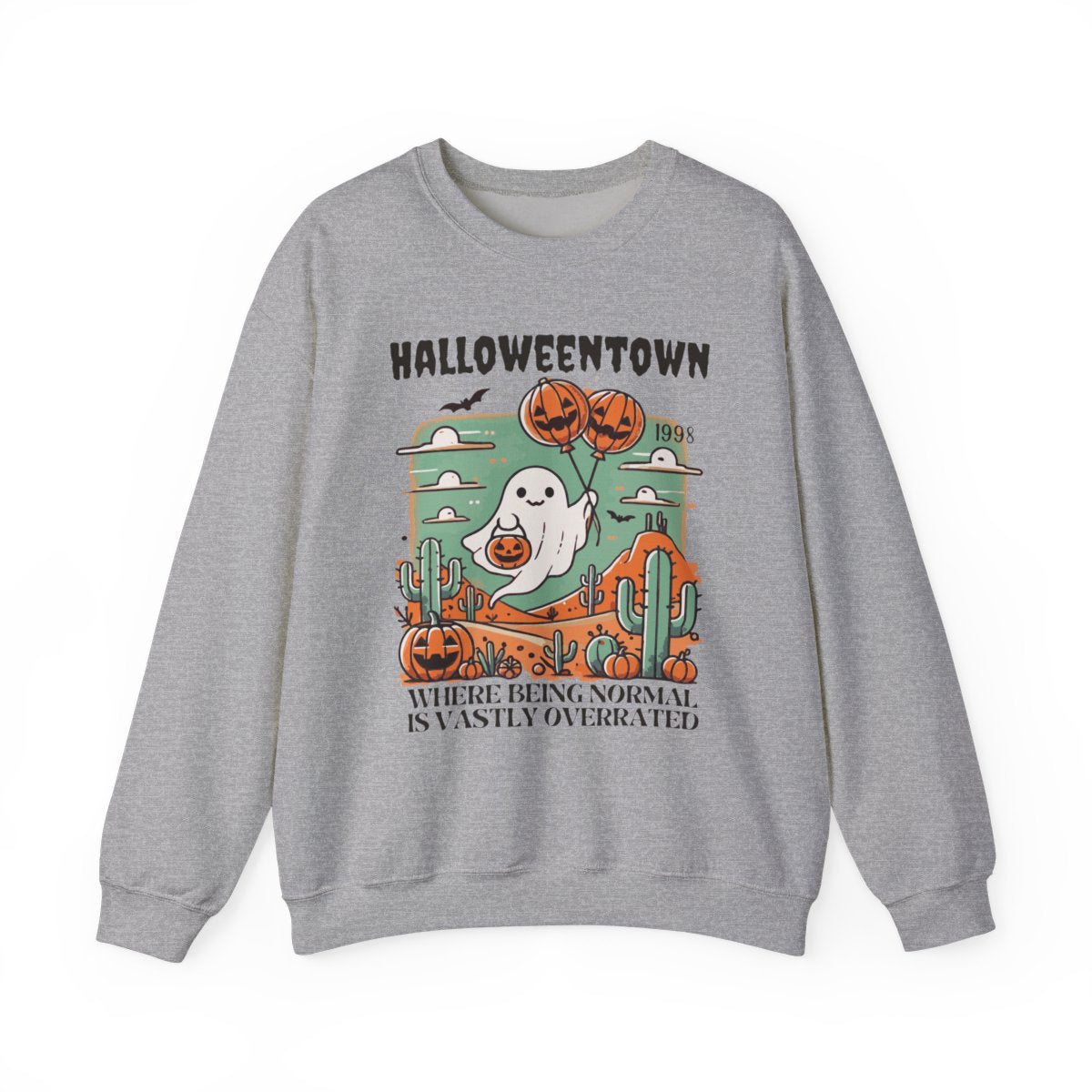 Spooky Town Ghost Halloween Sweatshirt - funny sweatshirt by Cheeky Business