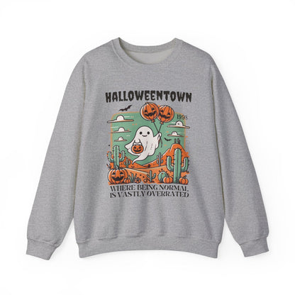 Spooky Town Ghost Halloween Sweatshirt - funny sweatshirt by Cheeky Business