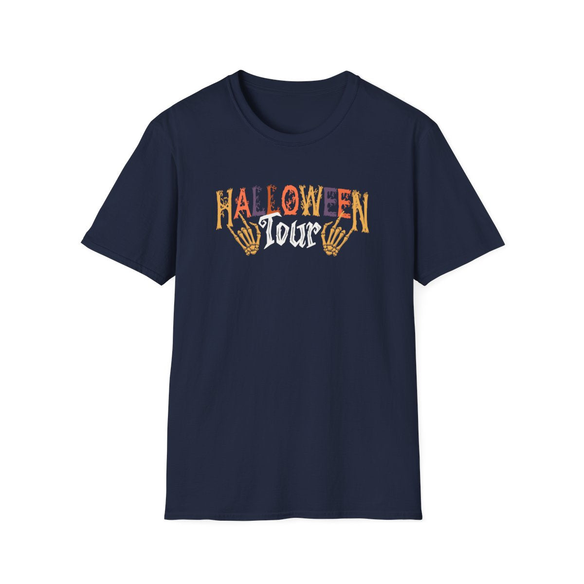 Spooky Town Halloween Tour Graphic T-Shirt - funny t-shirt by Cheeky Business