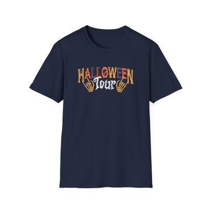 Spooky Town Halloween Tour Graphic T-Shirt - funny t-shirt by Cheeky Business