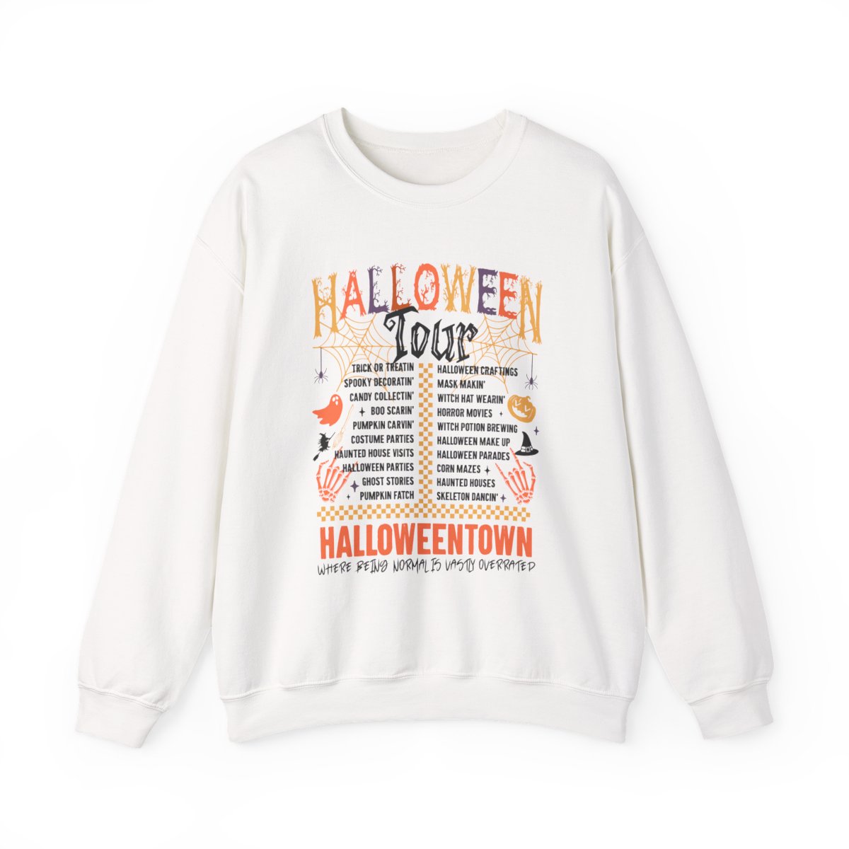 Spooky Town Halloween Tour Sweatshirt - funny sweatshirt by Cheeky Business