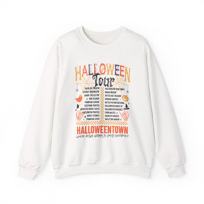 Spooky Town Halloween Tour Sweatshirt - funny sweatshirt by Cheeky Business