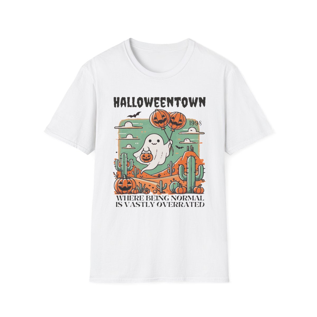 Spooky Town Retro Halloween T-Shirt - funny t-shirt by Cheeky Business