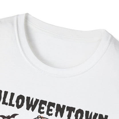 Spooky Town Retro Halloween T-Shirt - funny t-shirt by Cheeky Business