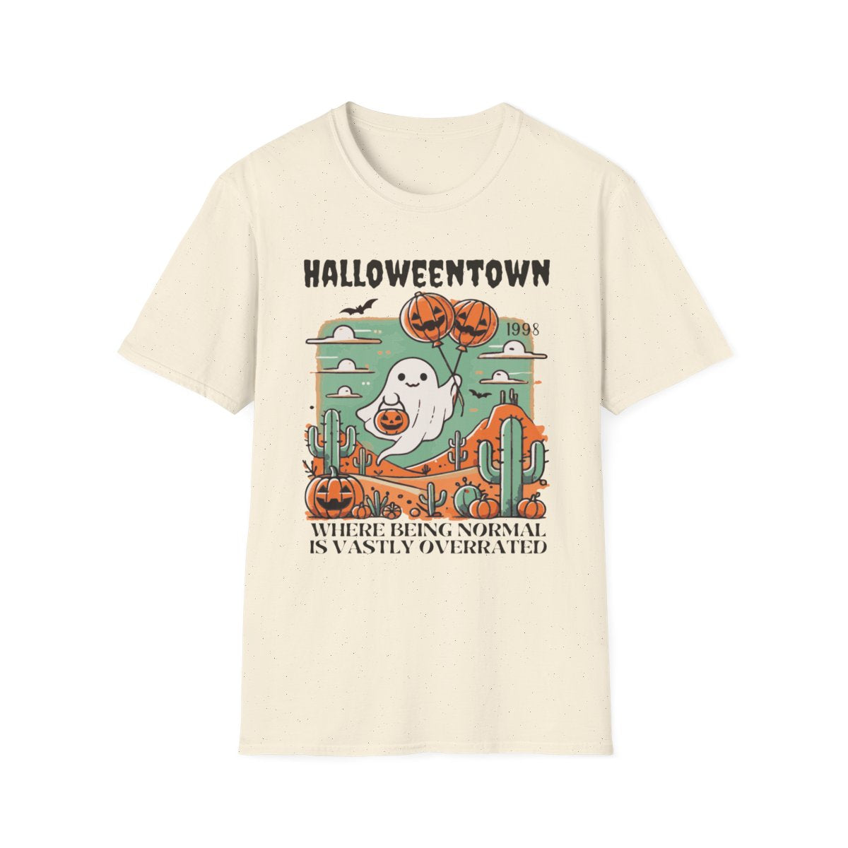 Spooky Town Retro Halloween T-Shirt - funny t-shirt by Cheeky Business