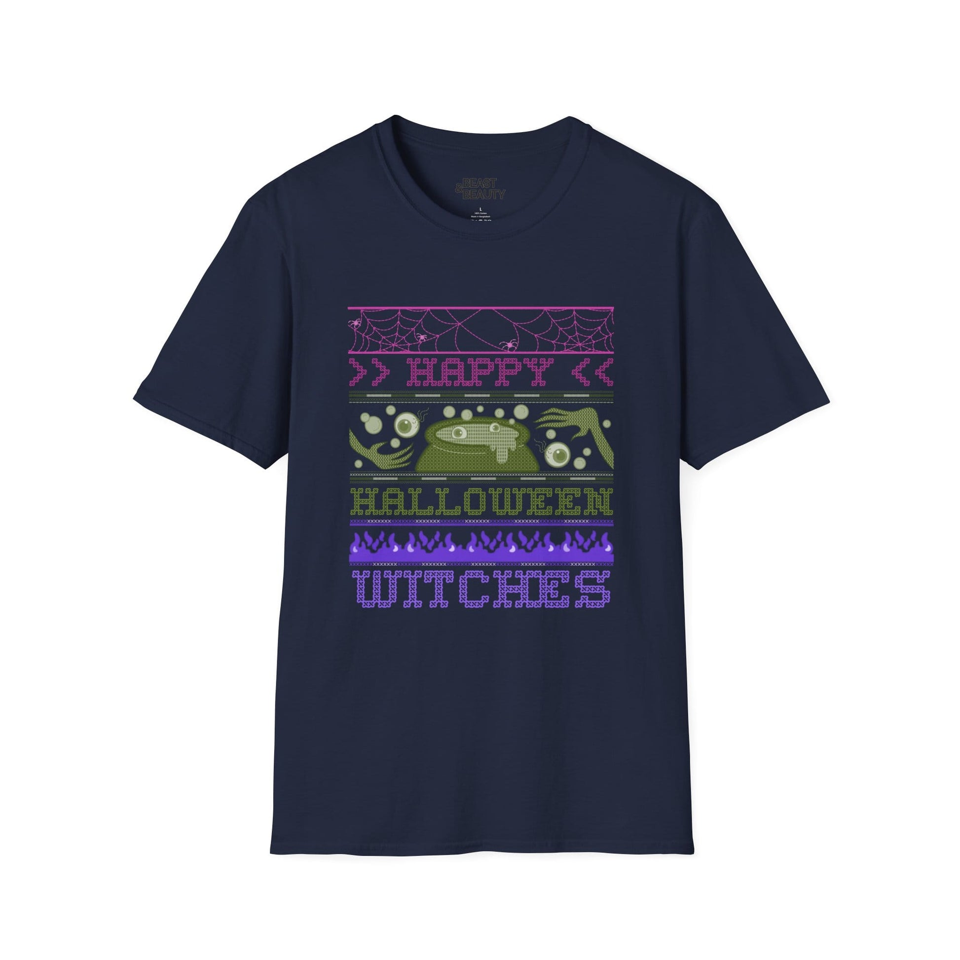 happy halloween witches retro graphic t-shirt t-shirt second colour product image