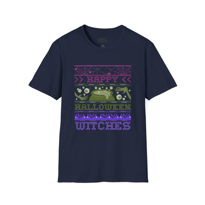 happy halloween witches retro graphic t-shirt t-shirt second colour product image
