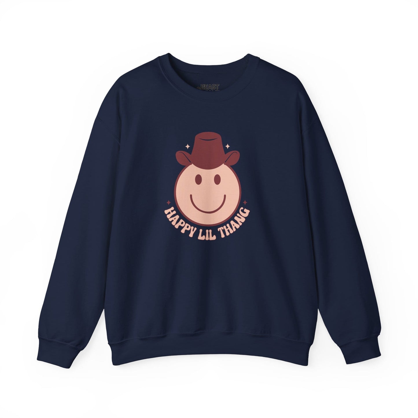 happy lil thang cowboy sweatshirt navy sweatshirt cowgirl gift idea