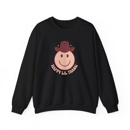 Happy Lil Thang Cowboy Sweatshirt - funny sweatshirt by Cheeky Business