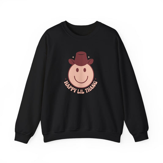 Happy Lil Thang Cowboy Sweatshirt - funny sweatshirt by Cheeky Business