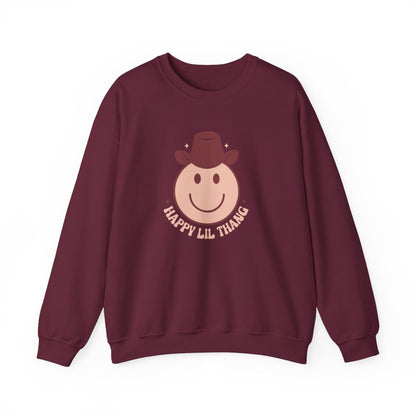 Happy Lil Thang Cowboy Sweatshirt - funny sweatshirt by Cheeky Business