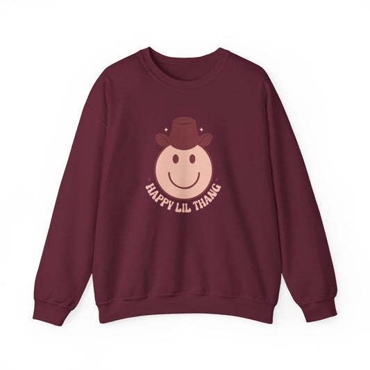 Happy Lil Thang Cowboy Sweatshirt - funny sweatshirt by Cheeky Business