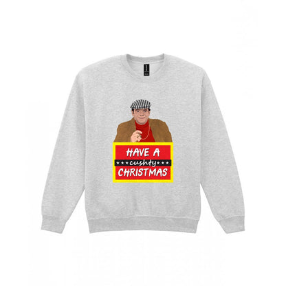 Have A Cushty Christmas T-Shirt & Sweatshirt Sweatshirt in Sport Grey