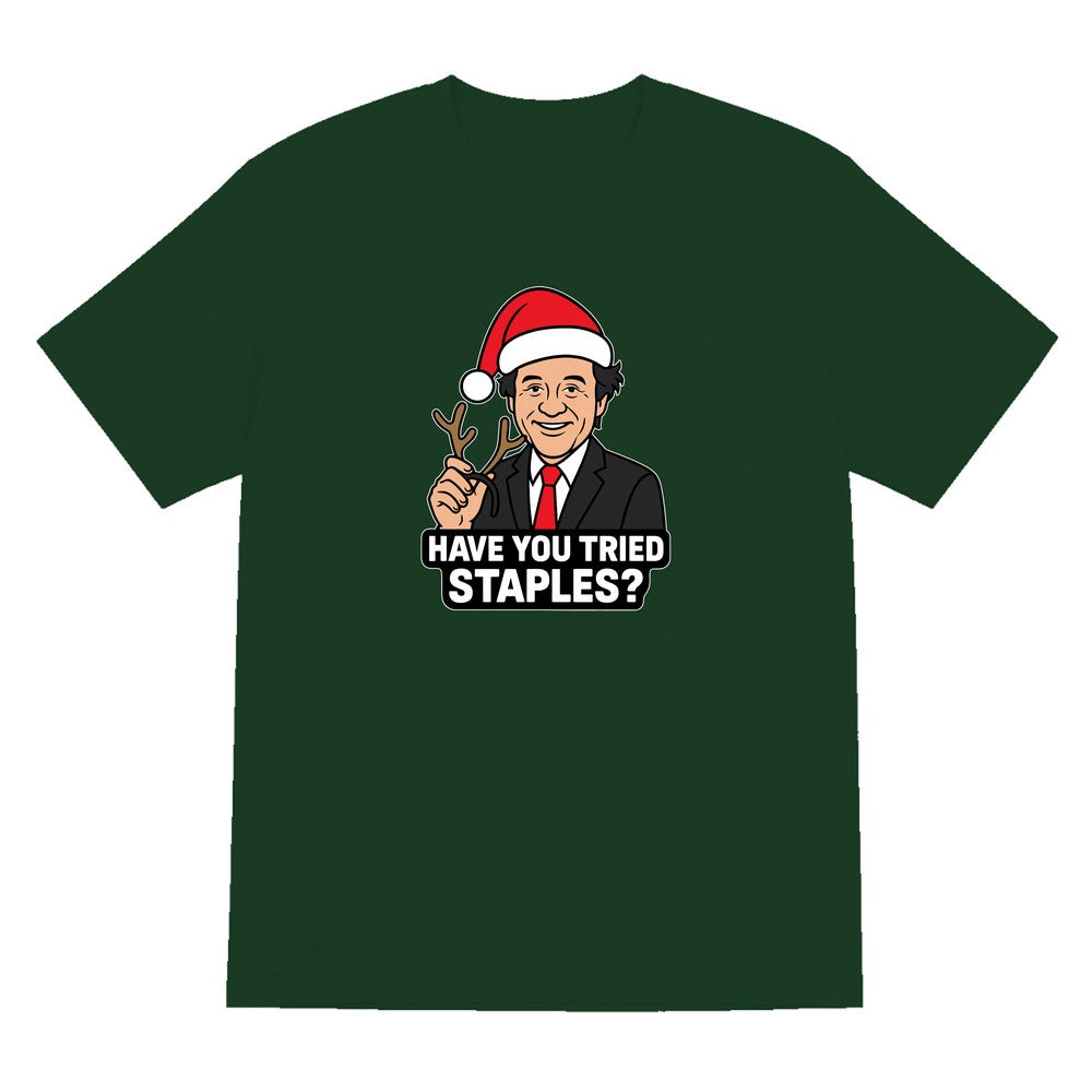 Have You Tried Staples Christmas T-Shirt & Sweatshirt T-Shirt in Forest Green