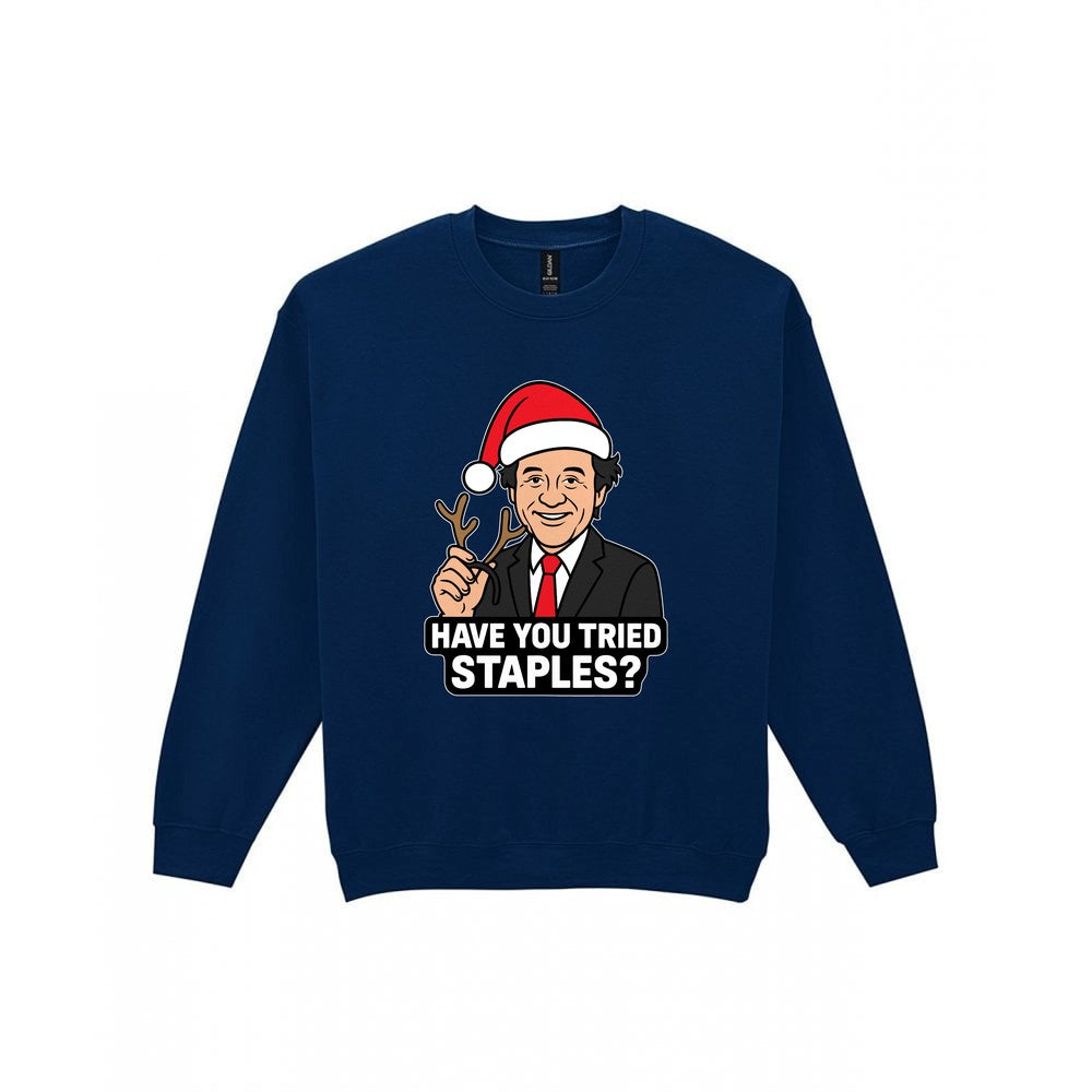 Have You Tried Staples Christmas T-Shirt & Sweatshirt Sweatshirt in Navy