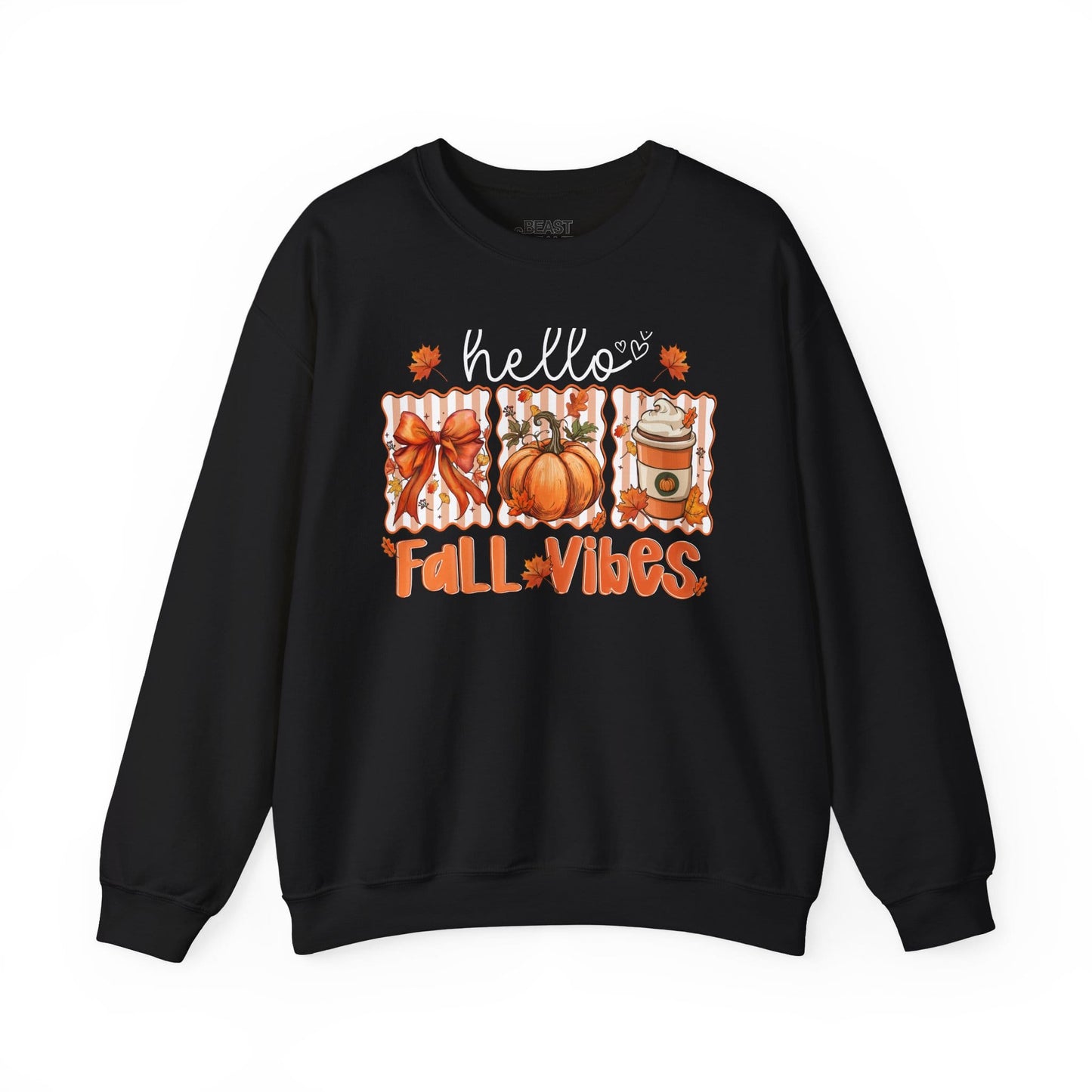 hello fall vibes sweatshirt black sweatshirt gift gift idea