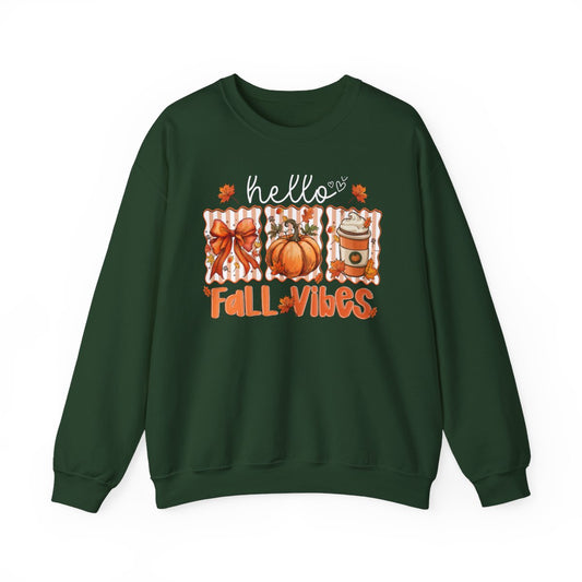 Hello Fall Vibes Sweatshirt - funny sweatshirt by Cheeky Business