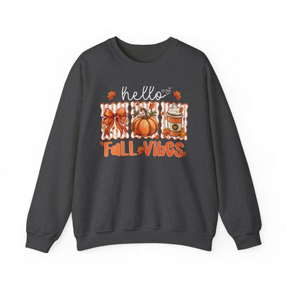 Hello Fall Vibes Sweatshirt - funny sweatshirt by Cheeky Business