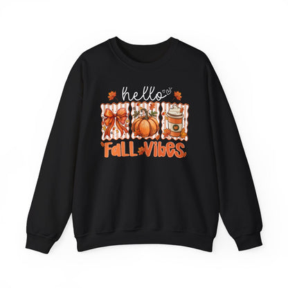 Hello Fall Vibes Sweatshirt - funny sweatshirt by Cheeky Business