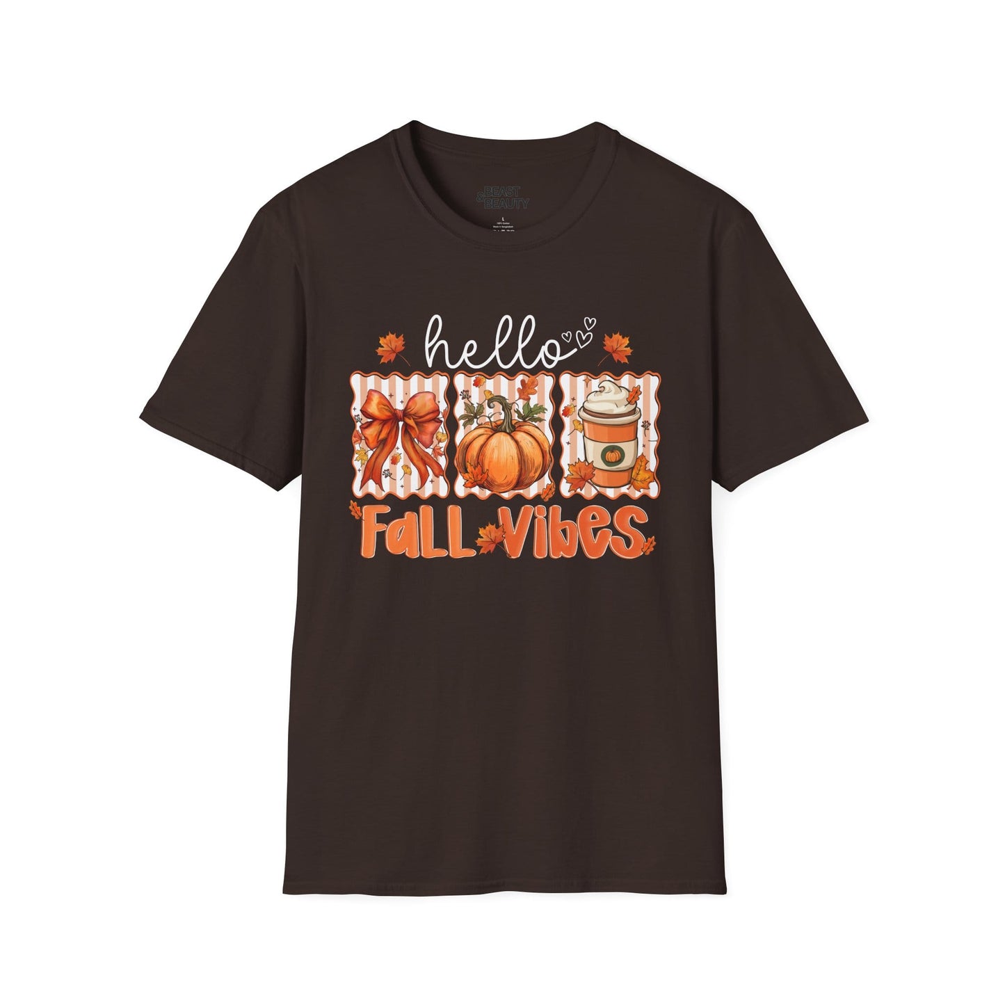 hello fall vibes t-shirt dark chocolate t-shirt gift gift idea