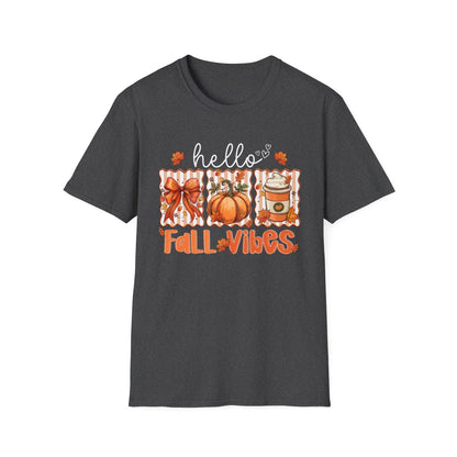 Hello Fall Vibes T-Shirt - funny t-shirt by Cheeky Business