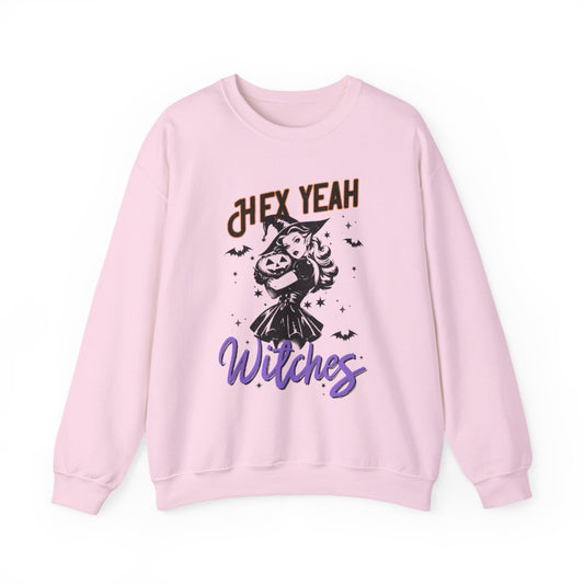 Hex Yeah Witches Halloween Sweatshirt - funny sweatshirt by Cheeky Business