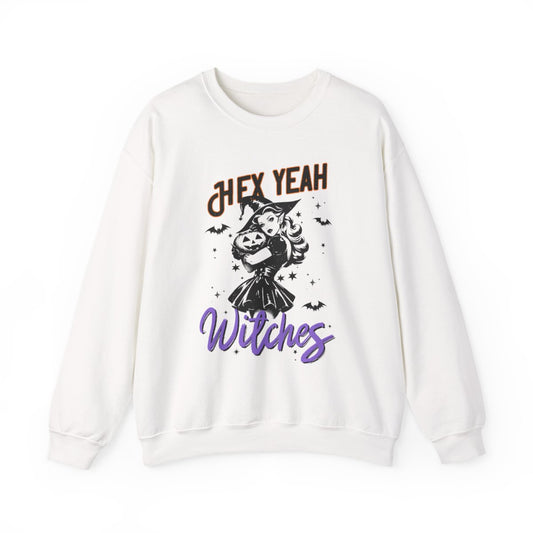 Hex Yeah Witches Halloween Sweatshirt - funny sweatshirt by Cheeky Business