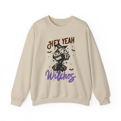 Hex Yeah Witches Halloween Sweatshirt - funny sweatshirt by Cheeky Business
