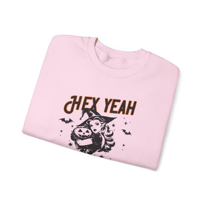 Hex Yeah Witches Halloween Sweatshirt - funny sweatshirt by Cheeky Business