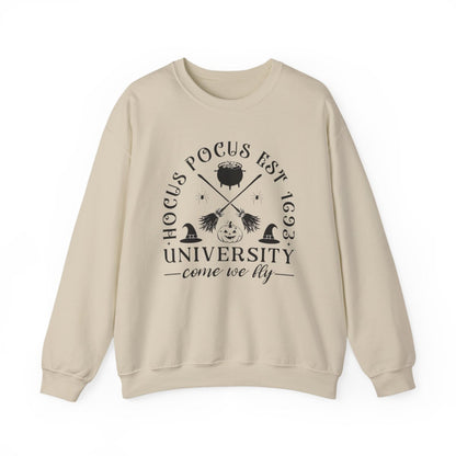 Witch University Halloween Sweatshirt - funny sweatshirt by Cheeky Business