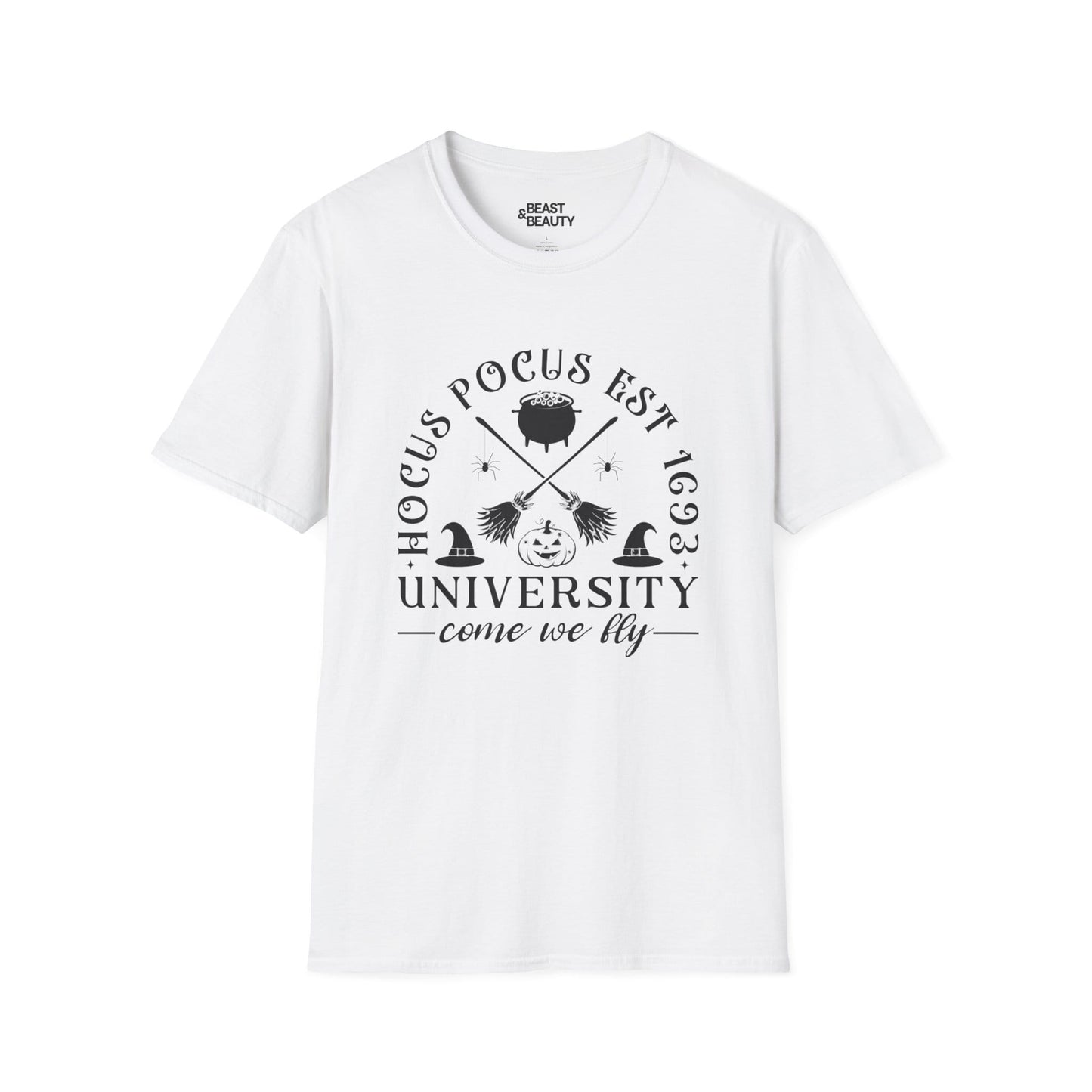 hocus pocus university witchy halloween t-shirt t-shirt alternate colour product image