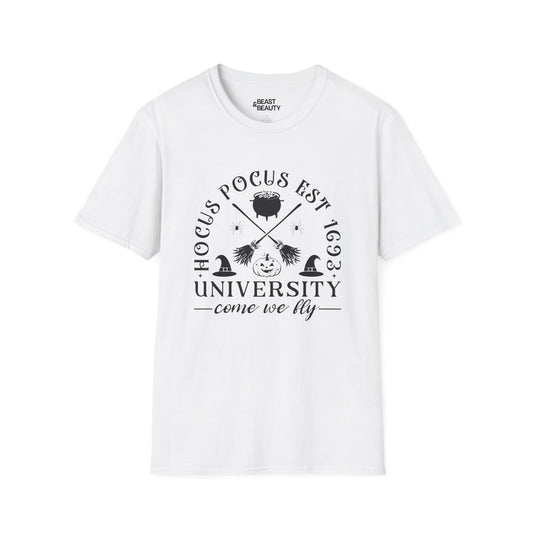 hocus pocus university witchy halloween t-shirt t-shirt alternate colour product image